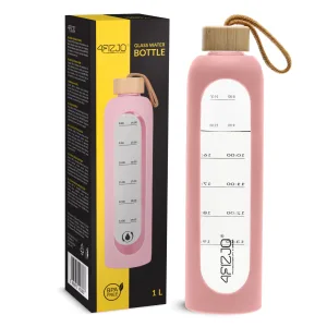 Vannflaske I Glass 1 L Rosa