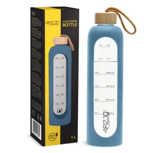 Vannflaske I Glass 1 L Blå