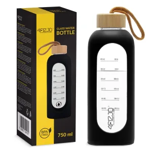 Vannflaske I Glass 750 Ml Svart