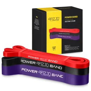 Sett Med 3 Power Band Treningsmotstandsbånd