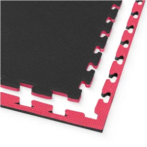 Puzzle Gulvbeskyttelsesmatte Av Skum 100 X 100 Cm Rød