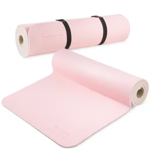Tpe Anti-Slip Trenings- Og Yogamatte 1 Cm Rosa