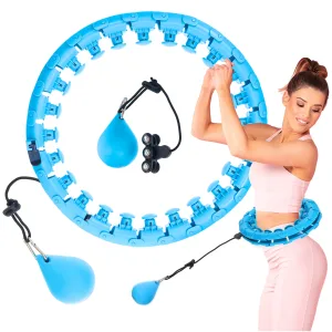 Hula Hoop Med Vekter Og Massasje Blå