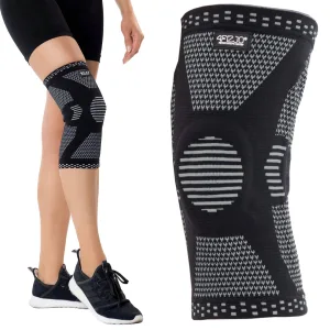 Elastisk knestøtte med patellastabilisering XL grå