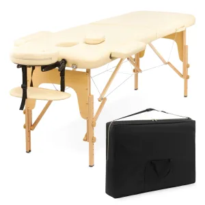Massasjebord i tre 60 cm beige