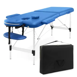 Massasjebord i aluminium 60 cm blå
