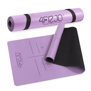 Sklisikre 4 Mm Lilla Yoga- Og Treningsmatte