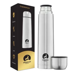 Reisetermos For Kaffe Og Te 1 Liter Sølvfarget