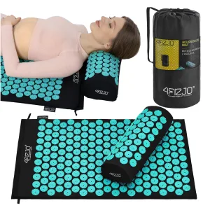 Klassisk Blå Akupressurmatte Med Pute