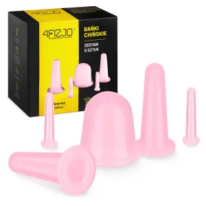 Silikon Kinesiske Kopper 5 Stk. Face+ Rosa