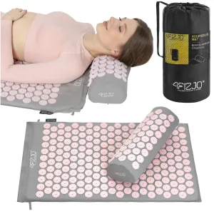 Klassisk Rosa Akupressurmatte Med Pute