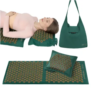 Eco Akupressurmatte Med Pute Xl Grønn