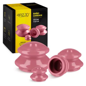 Kinesiske Gummikopper 4 Stk. Rosa