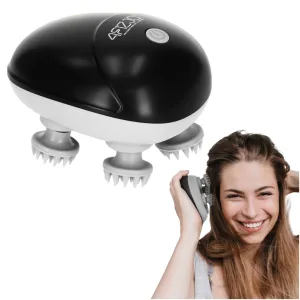 Elektrisk Hodemassasjeapparat Vanntett Svart