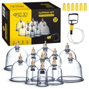 Kinesiske Ildløse Vakuumkopper 12 Stk.